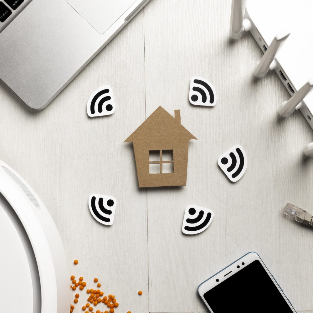 top-view-wi-fi-router-with-house-figurine-wireless-controlled-devices